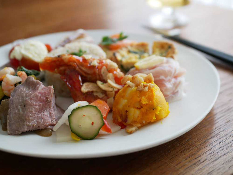 美強皿オールインワンセット：ディナー、サラダ、アペタイザープレートとローボウル