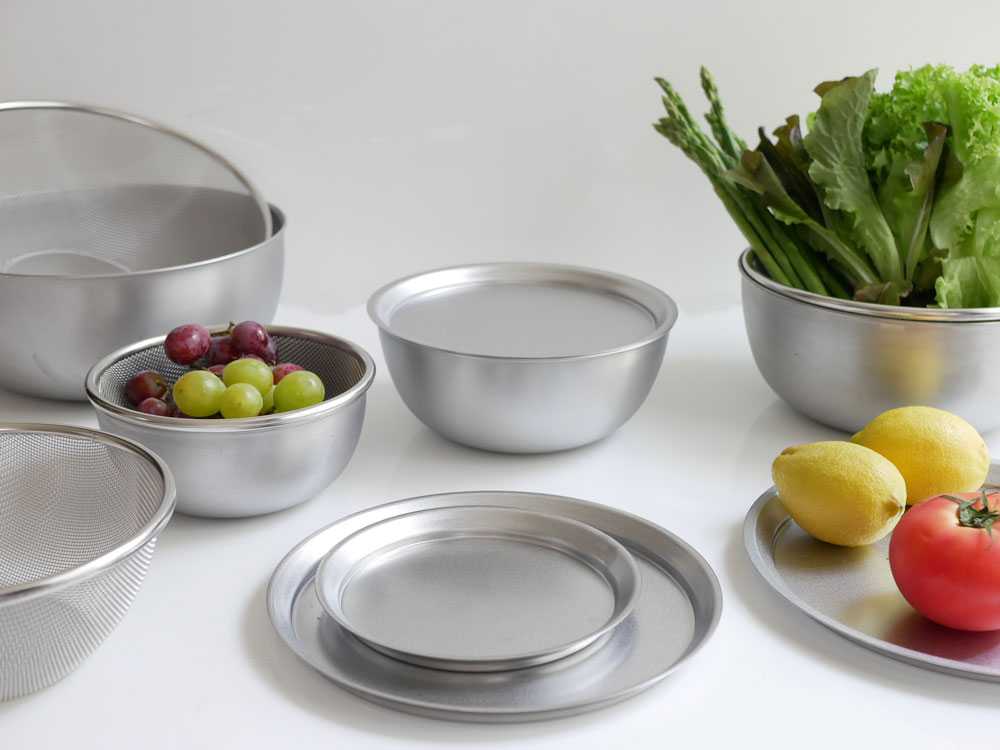アーネストの7点セットステンレスボウル＆プレート