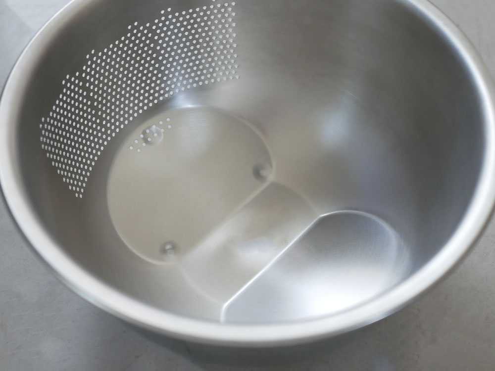 藤井器物製作所の18-8ステンレス3way水切りボウル