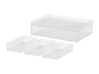 浅型5点セット（フタ付き） / クリア