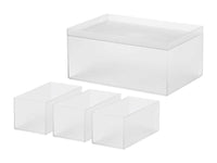 深型5点セット（フタ付き） / クリア