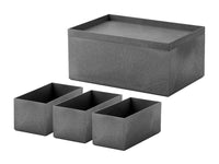 深型5点セット（フタ付き） / グレー