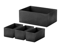 深型4点セット（フタ無し） / ブラック