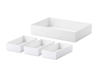 浅型4点セット（フタ無し） / ホワイト