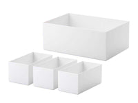 深型4点セット（フタ無し） / ホワイト