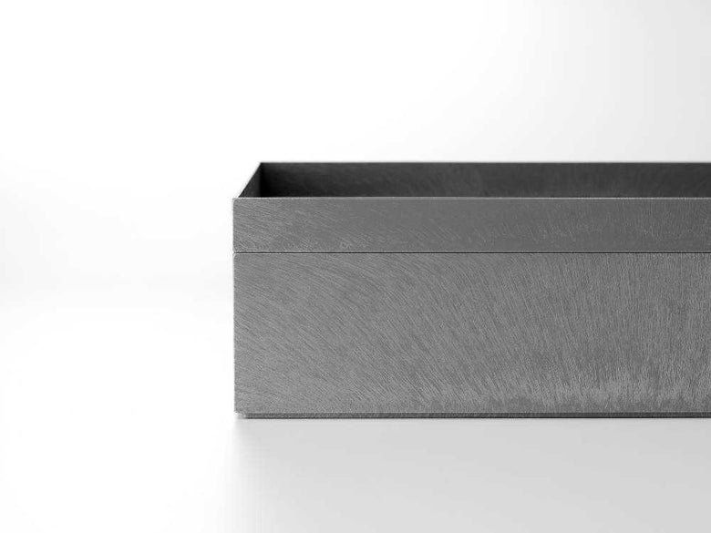 ライクイットのグレーとシルバーのオフィス用ボックス