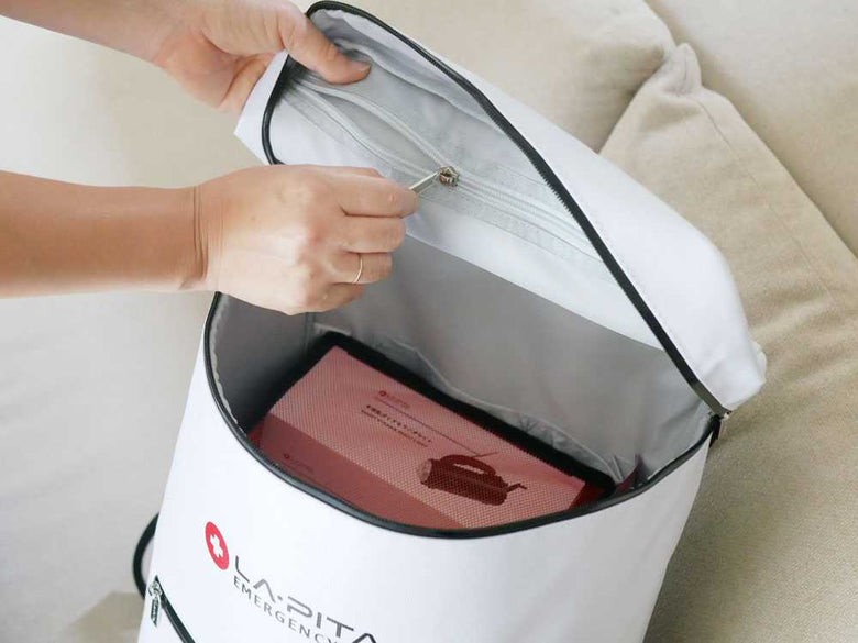 ラピタプレミアムひなたライフオリジナル防災セット用のバッグ