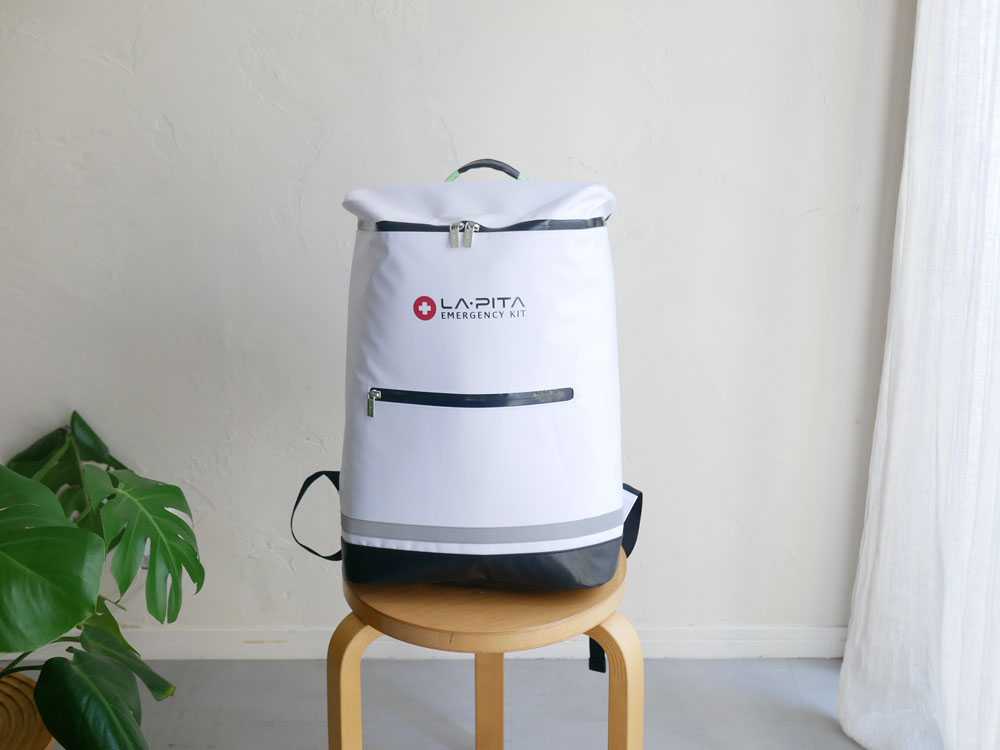 ラピタプレミアムひなたライフ防災セットのパッケージ