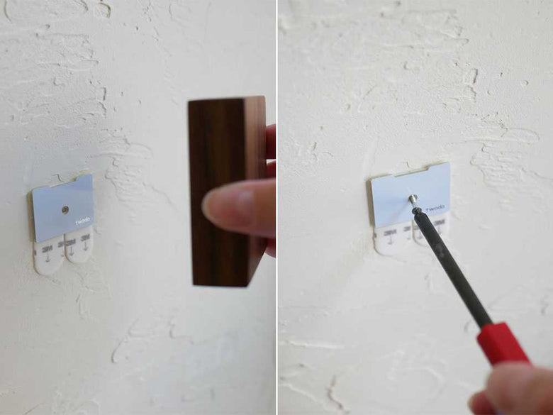 オイル仕上げ天然木のセンサーライトCALM