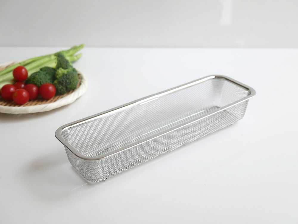 【Arnest/アーネスト】1/2スリムサイズ お料理はかどる蓋付き角バット・角ザル