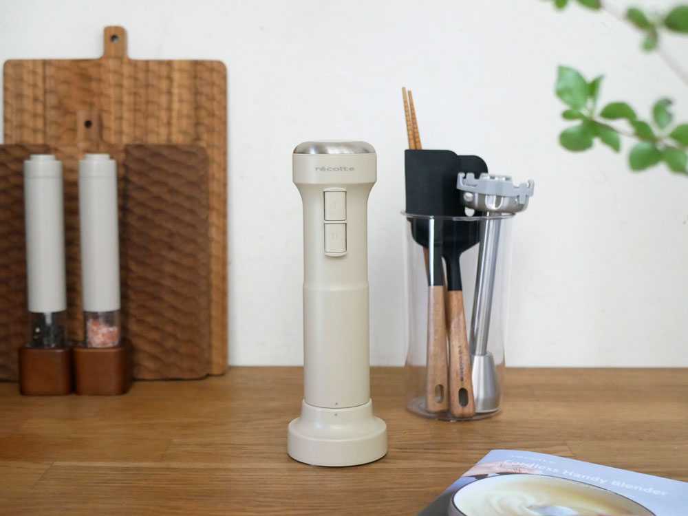 レコルト コードレスハンディブレンダー クリームホワイト