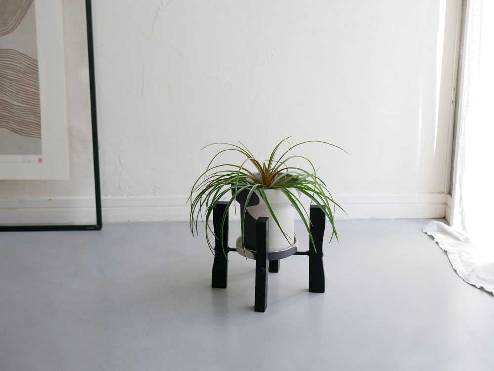 【POSH LIVING/ポッシュリビング】ポットスタンド オールブラック