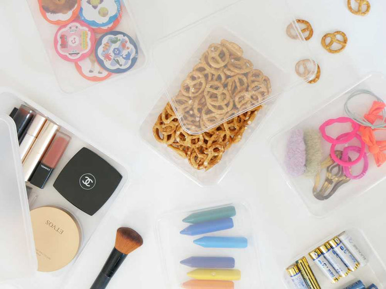 kiip slapperの透明および半透明保存容器セット