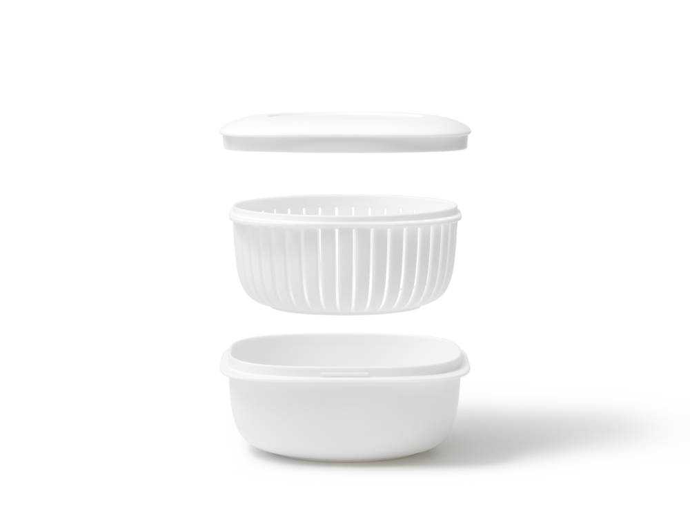 蒸気で温める冷凍ごはん容器