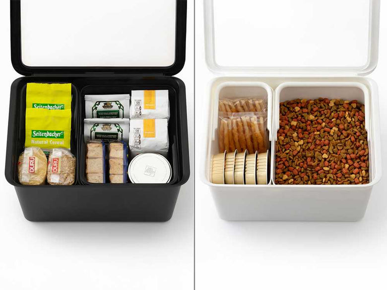 ライクイット製フタ付きストックケース米びつ