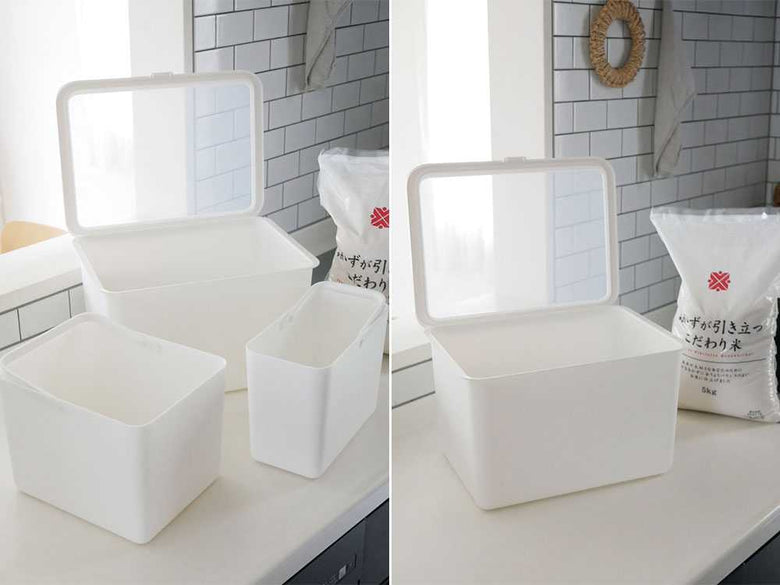 ライクイット フタ付き米びつとインナーケースセット