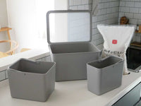 インナーケース付き米びつ インナーセット / グレー