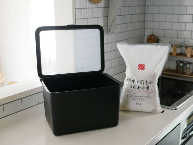 【like-it/ライクイット】フタ付きストックケース 米びつ