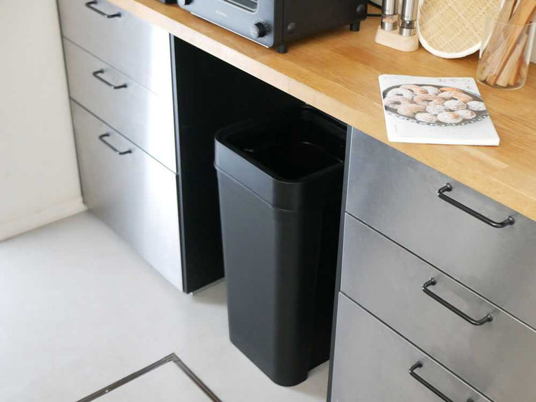 【like-it/ライクイット】中身が見えにくい蓋なしダストボックス