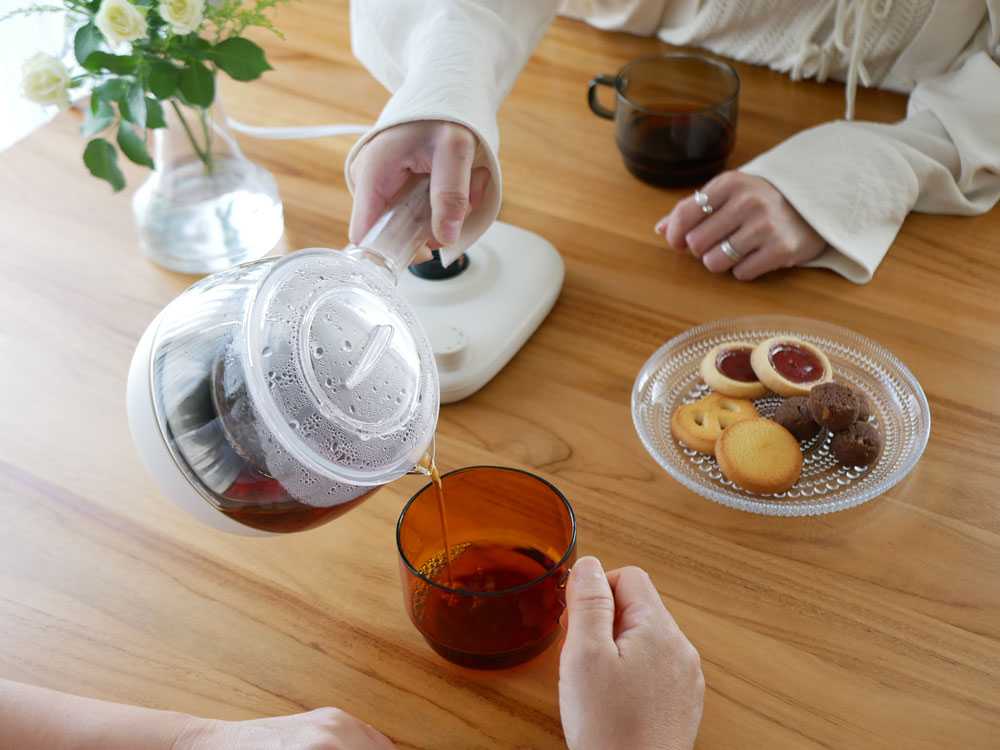 ビタントニオほったらかしガラスケトル KYUSU
