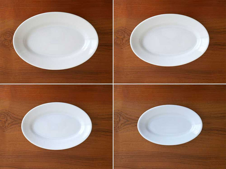 サタルニアの陶器オーバルチボリプレート