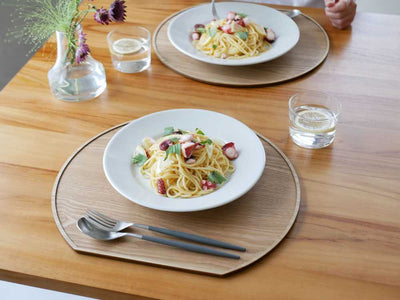 【HinataLife】スタッキングできる天然木の半月膳