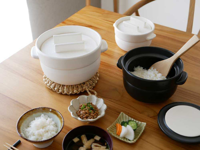 かもしか道具店の耐熱陶器ごはんの鍋