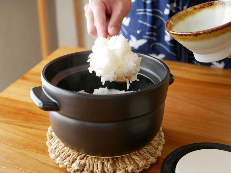 かもしか道具店のごはんの鍋1合・黒色