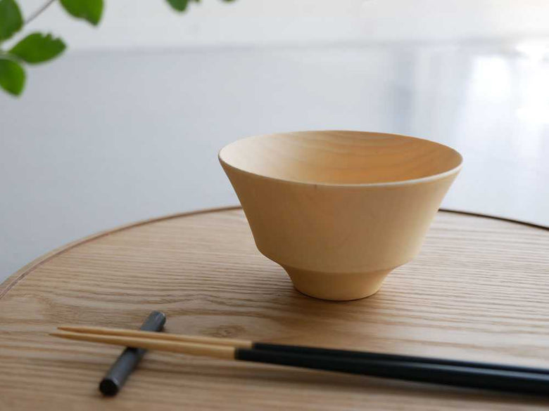 【HinataLife】食洗機対応天然木の汁椀