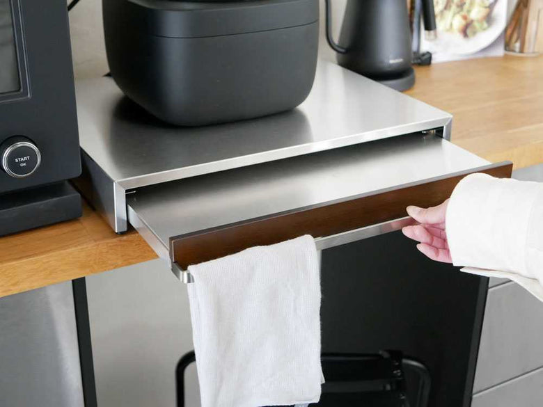 rootis bokula ステンレス製家電下スライドテーブル