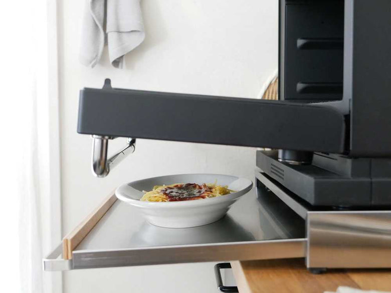 rootis bokulaのステンレス製家電下スライドテーブル