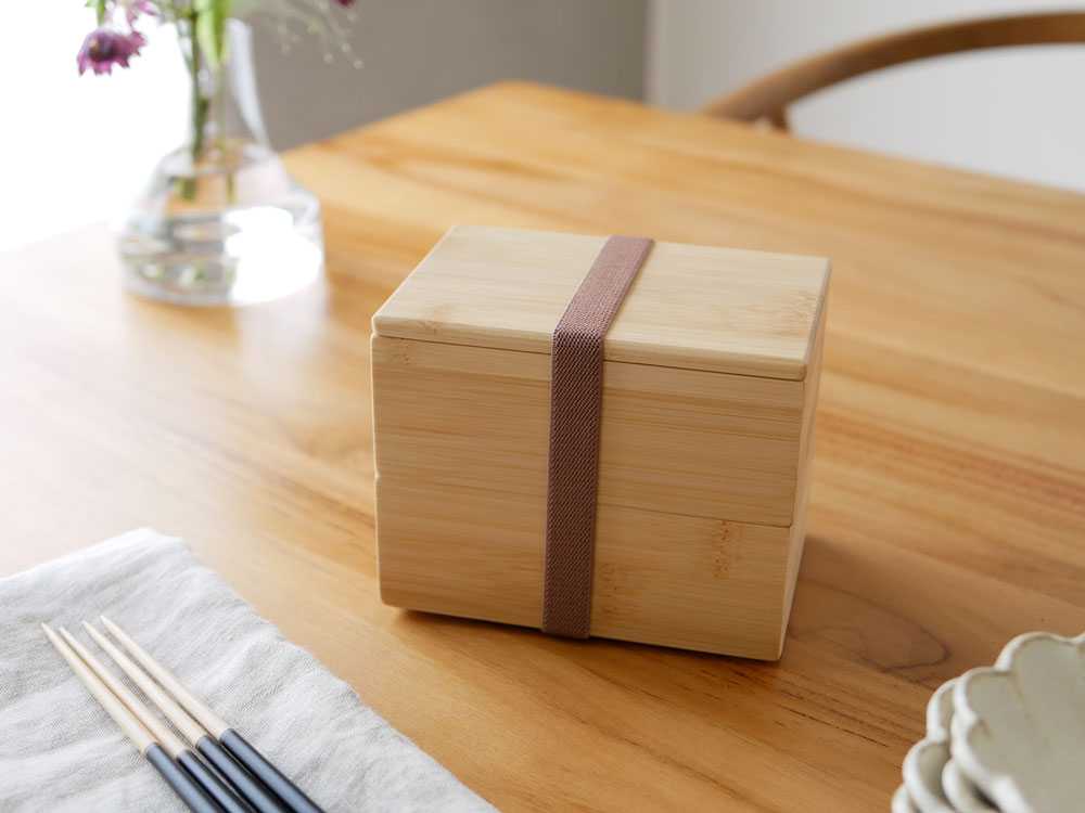 【若兆】食洗機対応　竹のお重箱