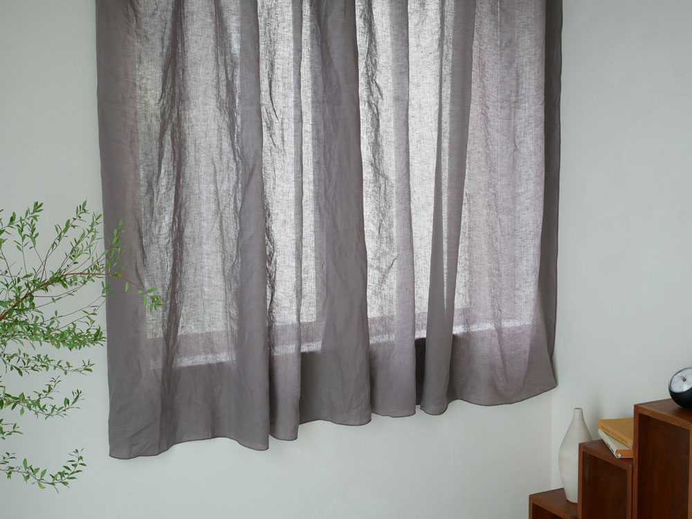 【natsusobiku】リネンのクリップ留めカーテン 1枚
