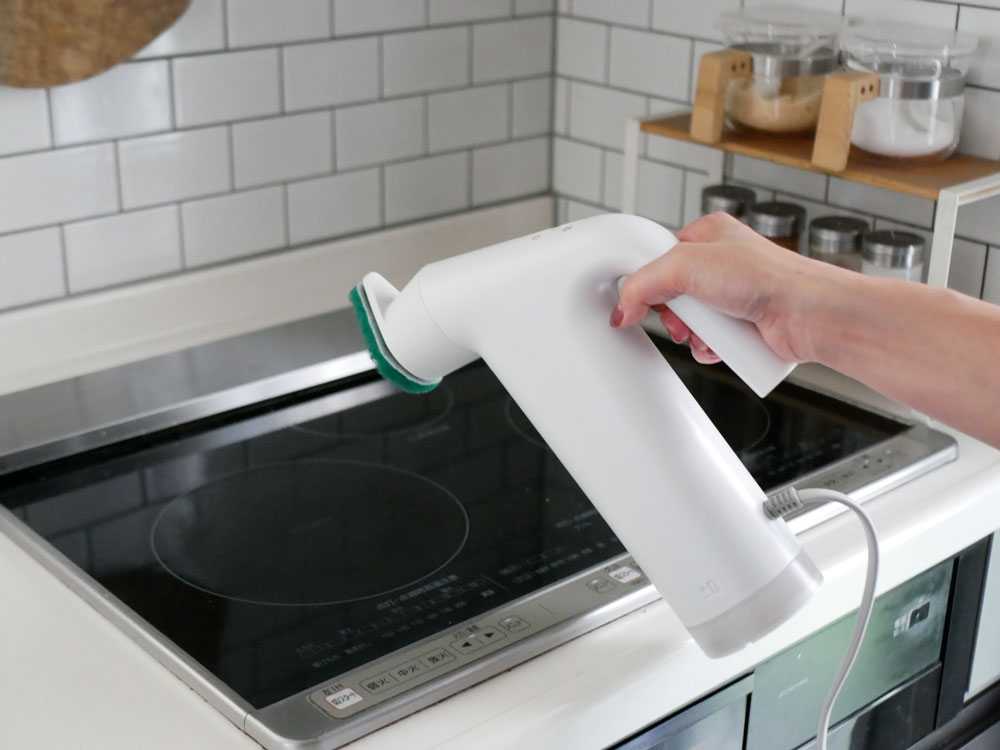 《ノベルティ付》【±０/プラスマイナスゼロ】スチームクリーナー（食器・テーブル・シンク周り用のふきん5枚入）