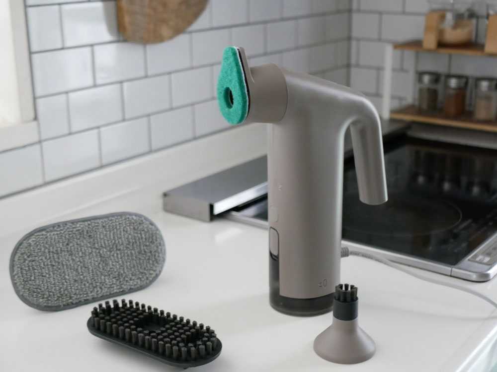 《ノベルティ付》【±０/プラスマイナスゼロ】スチームクリーナー（食器・テーブル・シンク周り用のふきん5枚入）