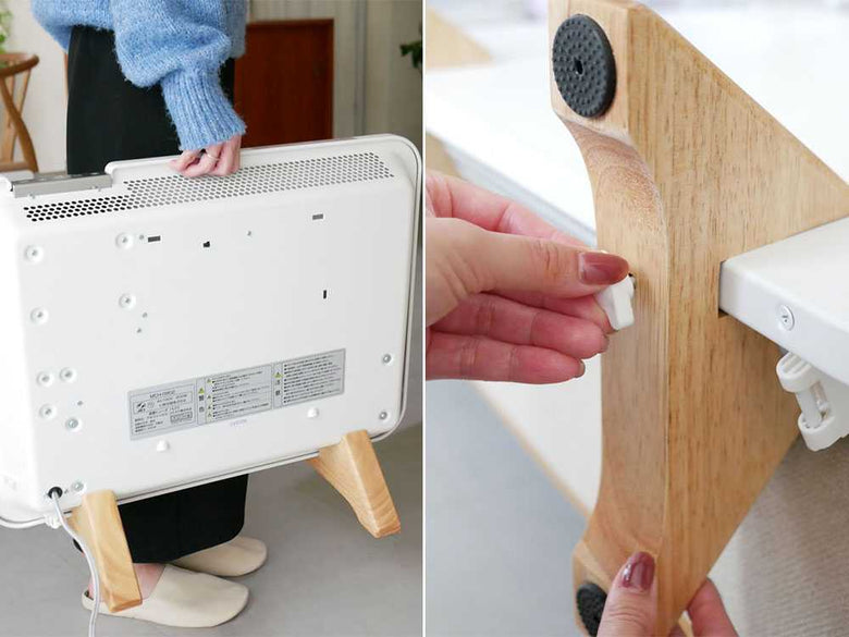 「ここぽか」温かみのある木製家具と家電が並ぶ部屋