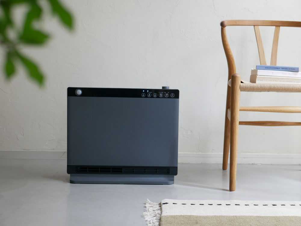 【THREE UP/スリーアップ】ハイブリッド加湿セラミックヒーターヒートワイドモイスト　CH-T2563