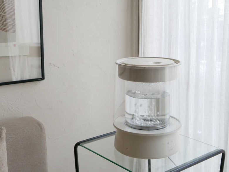 【QUADS/クワッズ】ガラススチーム加湿器