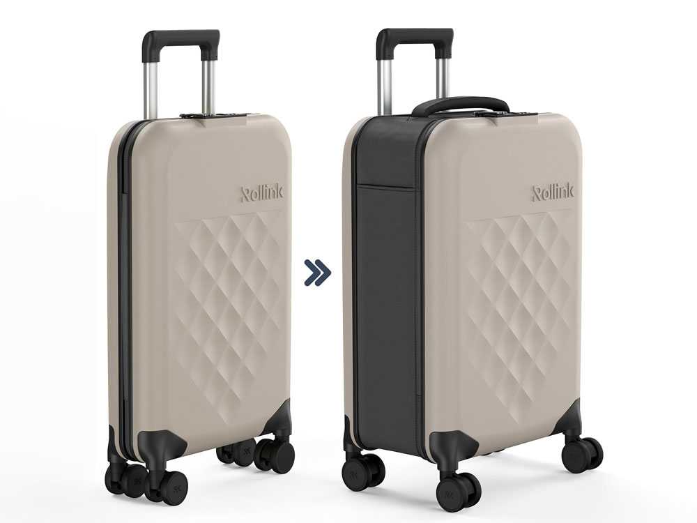 【Rollink/ローリンク】折りたためる軽量4輪スーツケース 《スリッパ付き - HinataLife特別セット》の仕様シーン11