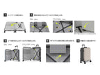 【Rollink/ローリンク】折りたためる軽量４輪スーツケース