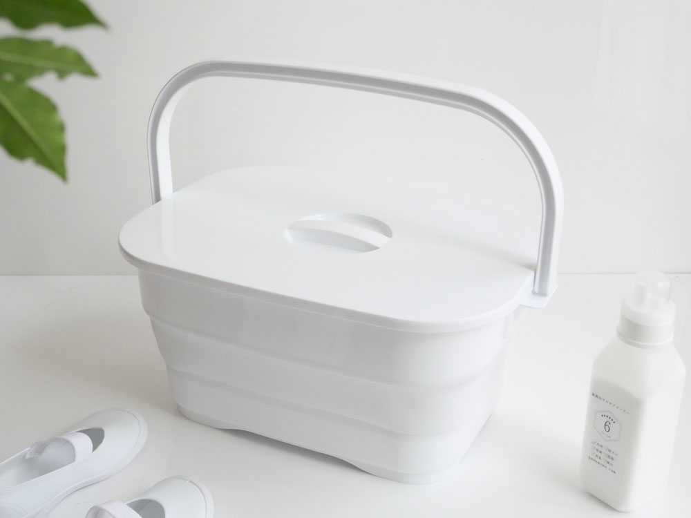 【ISETO/イセトー】折りたためるつけ置き洗いバケツ