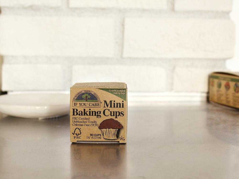 【if you care/イフユーケア】FSC＆コンポスト認証 ラージベイキングカップ（60枚入り)・ ミニベイキングカップ（90枚入り)