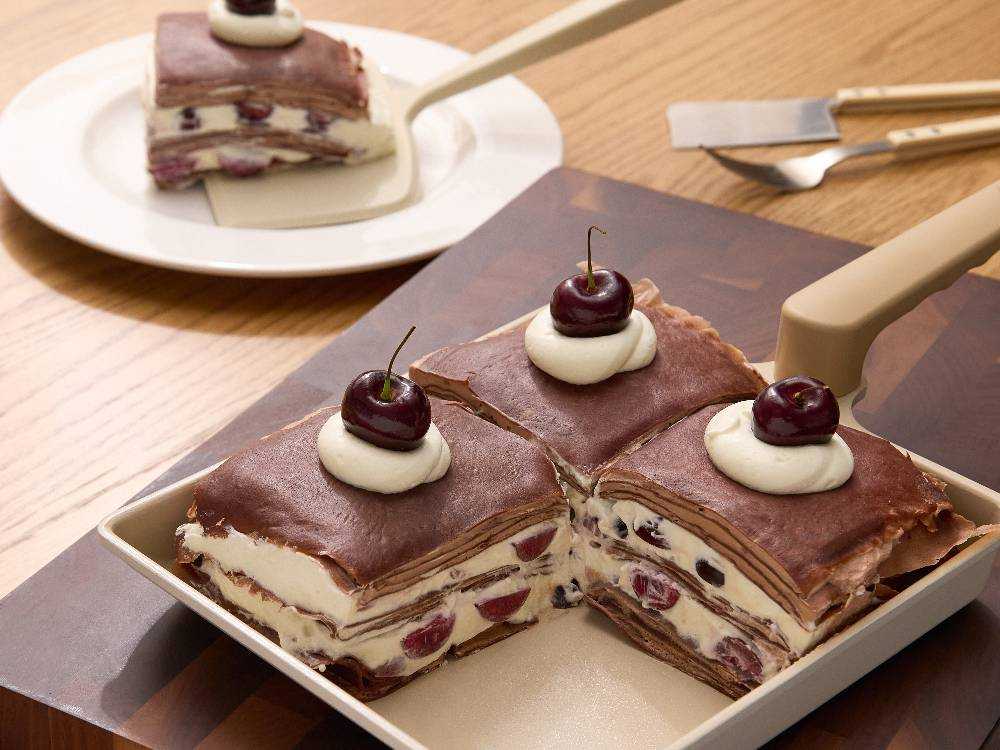 【TRUECOOK/トゥルークック】エッグパン＆フライ返しセット ラージ / ベージュの仕様シーン24