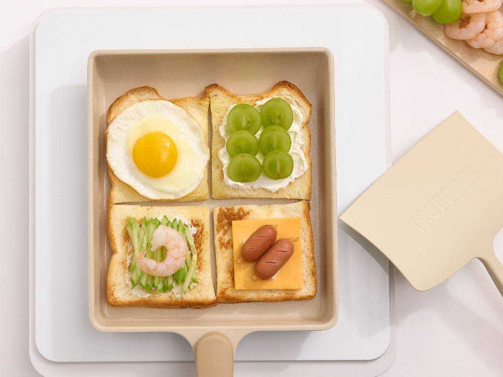 TRUECOOK/トゥルークック】エッグフライパン・フライ返しセット