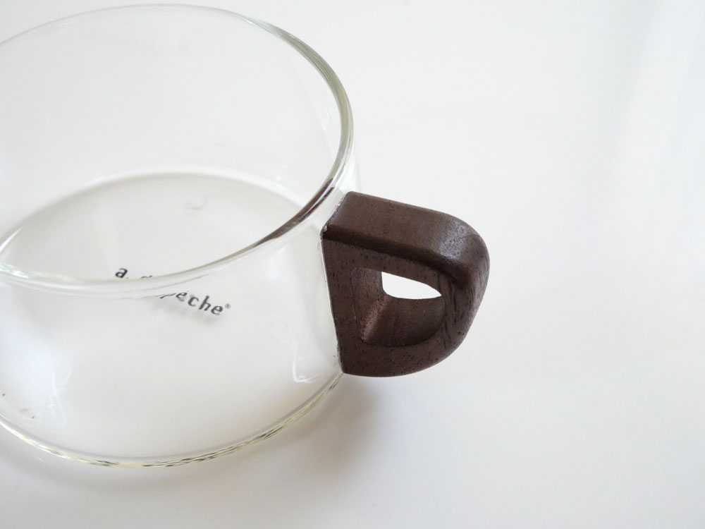 【adepeche/アデペシュ】ガラス×ウォールナットのカップ/カラフェnoon collection