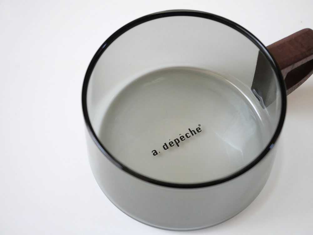 【adepeche/アデペシュ】ガラス×ウォールナットのカップ/カラフェnoon collection