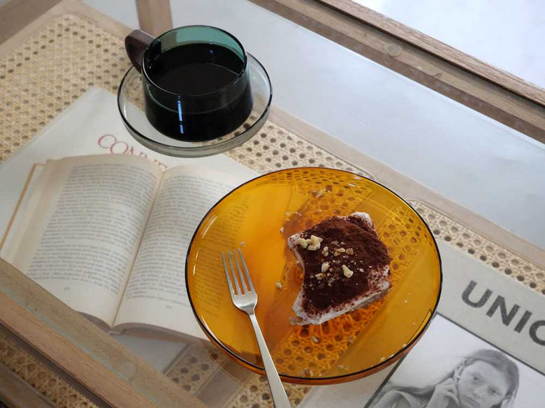 【adepeche/アデペシュ】ガラス×ウォールナットのカップ/カラフェnoon collection