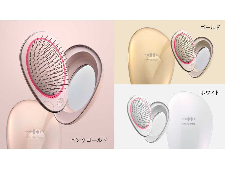 【WAVEWAVE】 頭皮＆髪ケアEMSコンパクトブラシ