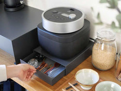 スチール製キッチン家電下収納ラック 《インナーケース付き - HinataLife特別セット》の仕様シーン1