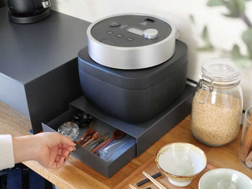 ≪インナーケース ノベルティ付≫スチール製キッチン家電下収納ラック